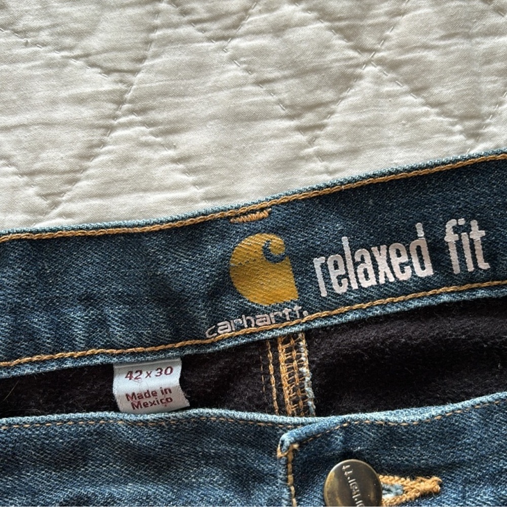 Carhartt Fleece Lined Jeans - Picture 4 of 8